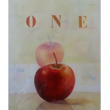 One apple..