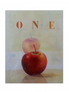 One apple..